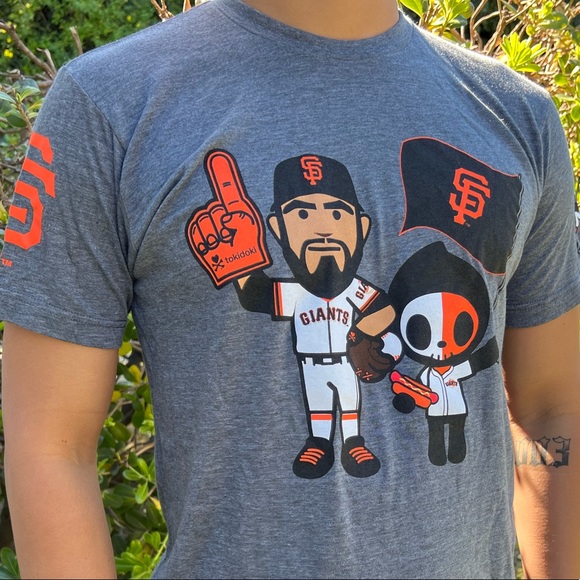 TOKIDOKI SAN FRANCISCO GIANTS MEN T SHIRT BASEBALL TEAM SERGIO ROMO MLB TULTEX M - Picture 2 of 16